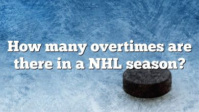 How many overtimes are there in a NHL season?