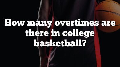 How many overtimes are there in college basketball?