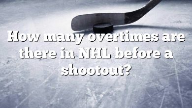 How many overtimes are there in NHL before a shootout?