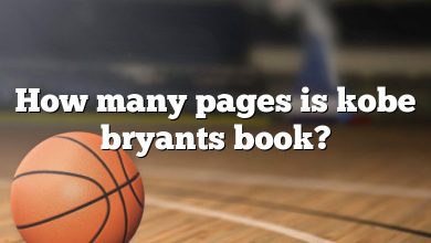 How many pages is kobe bryants book?