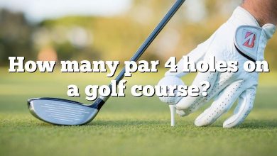 How many par 4 holes on a golf course?