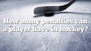 How many penalties can a player have in hockey?