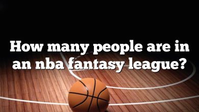 How many people are in an nba fantasy league?