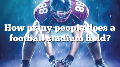 How many people does a football stadium hold?