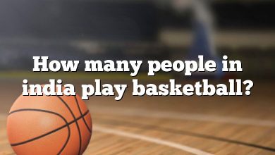 How many people in india play basketball?