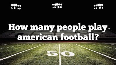 How many people play american football?