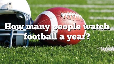 How many people watch football a year?