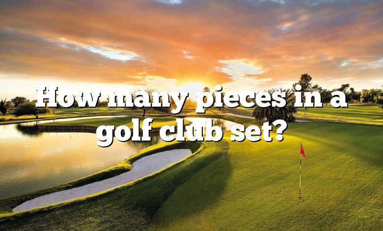 How many pieces in a golf club set?
