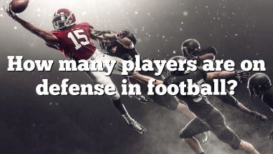 How many players are on defense in football?