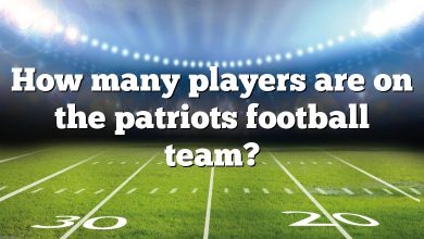 How many players are on the patriots football team?