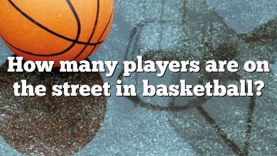 How many players are on the street in basketball?