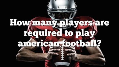 How many players are required to play american football?