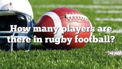 How many players are there in rugby football?