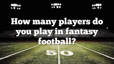 How many players do you play in fantasy football?