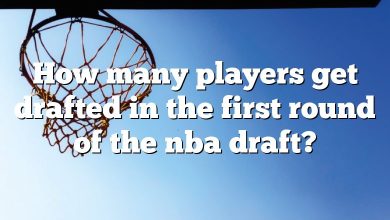 How many players get drafted in the first round of the nba draft?