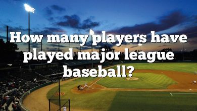 How many players have played major league baseball?