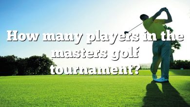 How many players in the masters golf tournament?