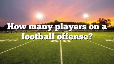 How many players on a football offense?