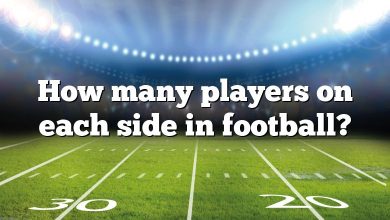 How many players on each side in football?