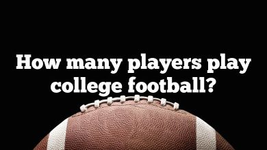 How many players play college football?