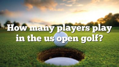 How many players play in the us open golf?