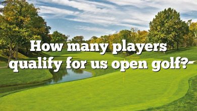 How many players qualify for us open golf?