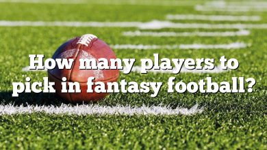 How many players to pick in fantasy football?