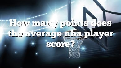 How many points does the average nba player score?