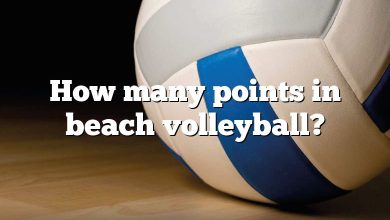 How many points in beach volleyball?