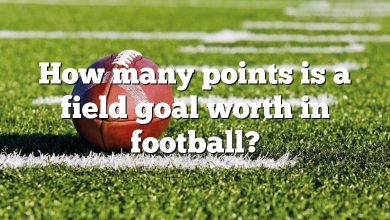 How many points is a field goal worth in football?