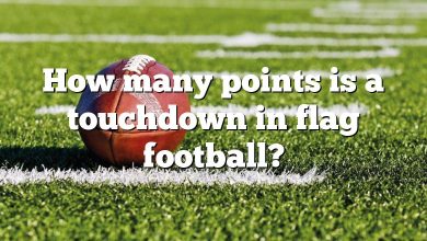 How many points is a touchdown in flag football?