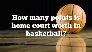 How many points is home court worth in basketball?