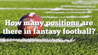 How many positions are there in fantasy football?