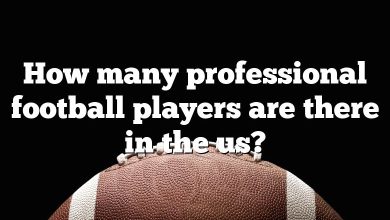 How many professional football players are there in the us?