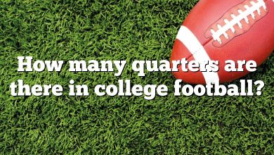 How many quarters are there in college football?