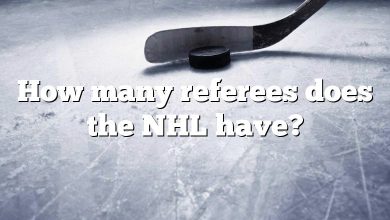 How many referees does the NHL have?