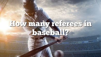 How many referees in baseball?