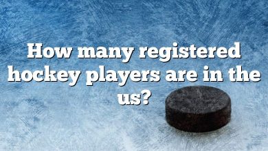 How many registered hockey players are in the us?