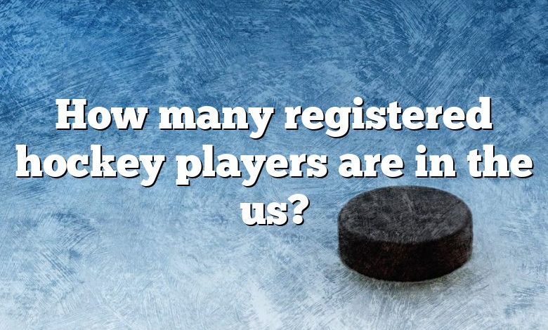 How many registered hockey players are in the us?