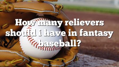 How many relievers should i have in fantasy baseball?