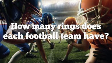 How many rings does each football team have?