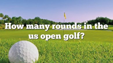 How many rounds in the us open golf?