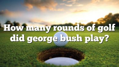 How many rounds of golf did george bush play?