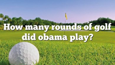How many rounds of golf did obama play?