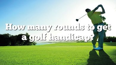 How many rounds to get a golf handicap?
