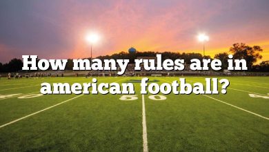 How many rules are in american football?