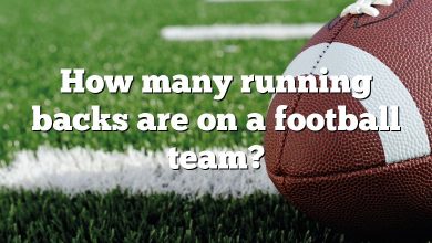 How many running backs are on a football team?