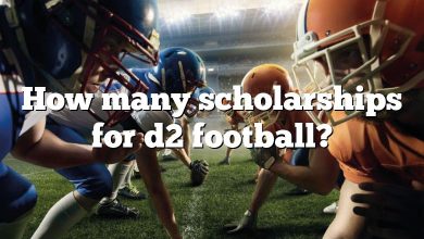 How many scholarships for d2 football?