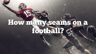 How many seams on a football?