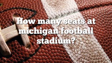 How many seats at michigan football stadium?